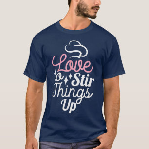 Vintage Liebe, die Dinge in den sonnigen Koch zu s T-Shirt