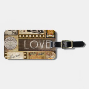 Vintage Liebe Frau Kinoschokolade Gepäckmarke Gepäckanhänger