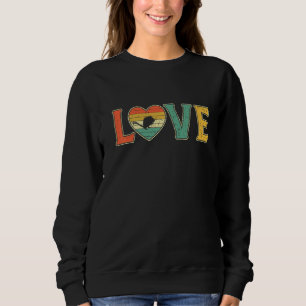 Vintage Liebe Gerbil Retro 70er 80er Herzfarm Anim Sweatshirt
