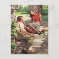 Vintage Liebe High School Sweethearst Save the Dat