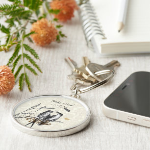 Vintage Liebe Hummingvögel Hochzeit Schlüsselkette Schlüsselanhänger