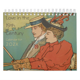 Vintage Liebe im 19. Jahrhundert Kalender
