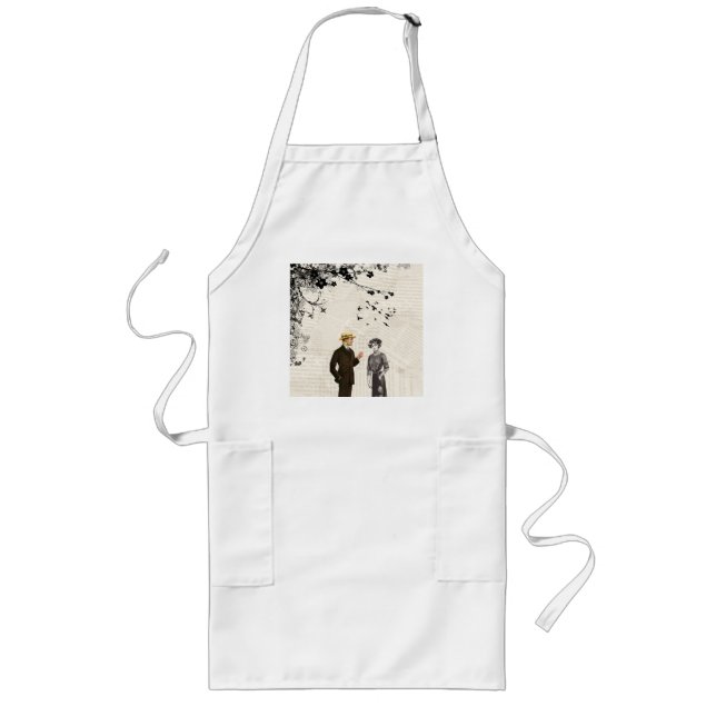 Vintage Liebe Lange Schürze (Vorne)
