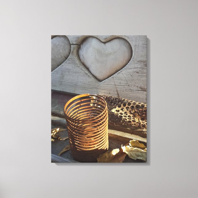 Vintage Liebe Leinwanddruck (Vorderseite)