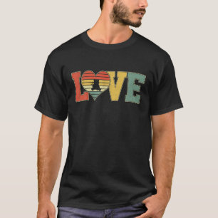 Vintage Liebe Niedlich Panda Bear Lover Tiere Vale T-Shirt