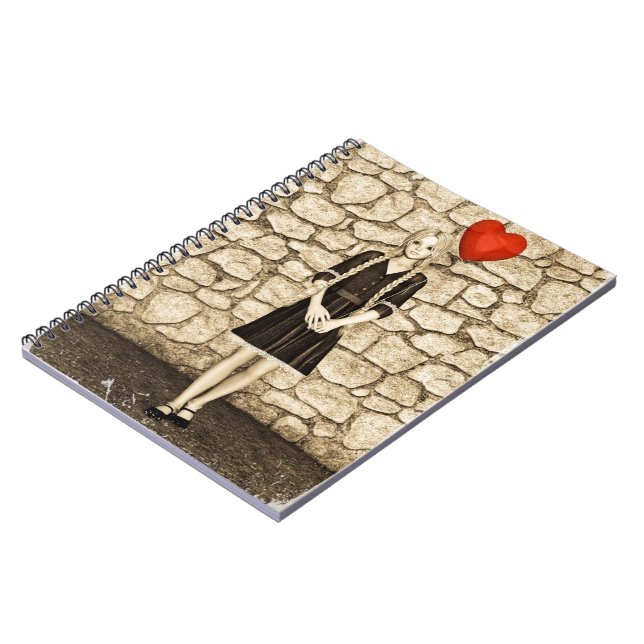 Vintage Liebe Notizblock (Linke Seite)