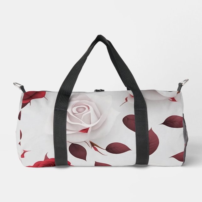 Vintage Liebe Populäre Rose-Sammlung Duffle Bag (Vorderseite)