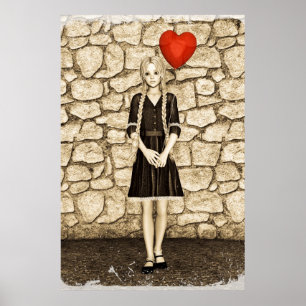 Vintage Liebe Poster