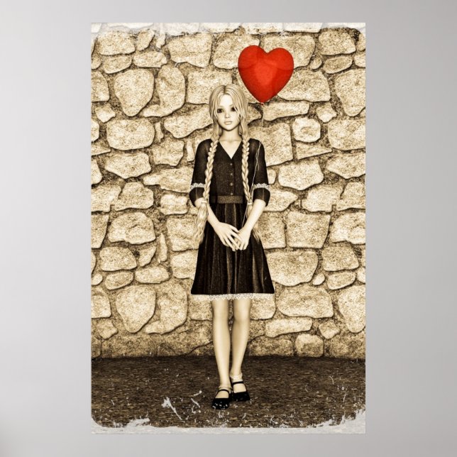 Vintage Liebe Poster (Vorne)