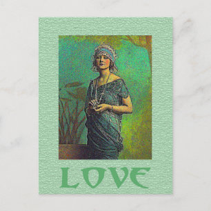 Vintage Liebe Postkarte