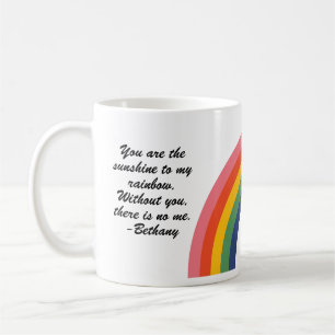 Vintage Liebe Rainbow Riesencoffee Tasse