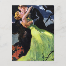 Vintage Liebe Romance Newlyweds, Adresänderung Postkarte