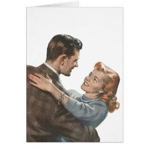 Vintage Liebe Romance Newlyweds sollen wir tanzen?