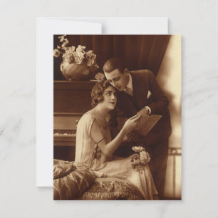 Vintage Liebe, Romantik, Romantik, Save the Date Einladung