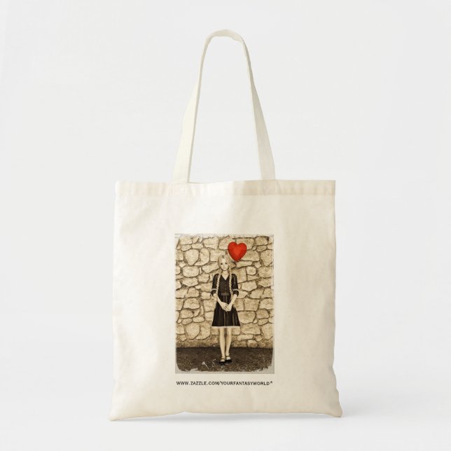 Vintage Liebe Tragetasche (Vorne)