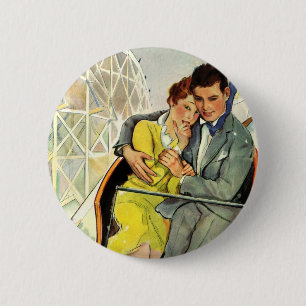 Vintage Liebe und Romantik, Achterbahnfahrt Button