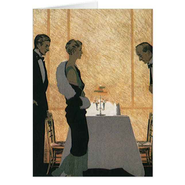 Vintage Liebe und Romantik, elegantes Abendessen (Vorne)