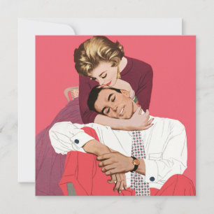 Vintage Liebe und Romantik, Frischvermählte in Ros Ankündigung