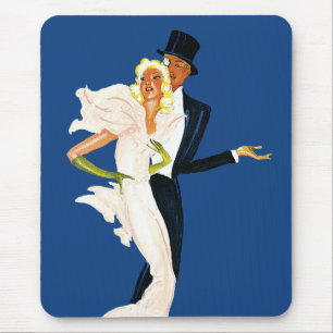 Vintage Liebe und Romantik, modernes Brautpaar Mousepad