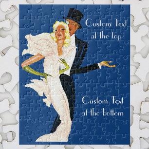 Vintage Liebe und Romantik, modernes Brautpaar Puzzle