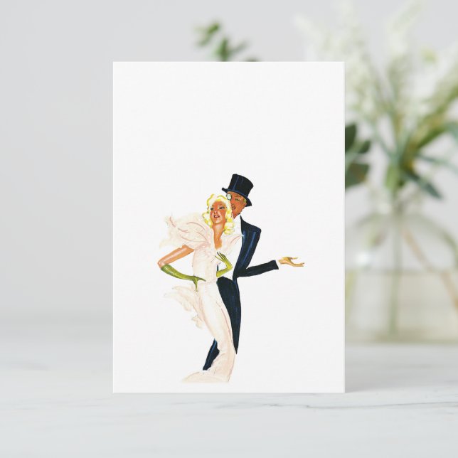 Vintage Liebe und Romantik, modernes Hochzeitskaff (Stehend Vorderseite)