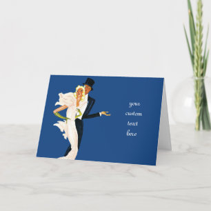 Vintage Liebe und Romantik, modernes Hochzeitskaff Karte