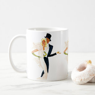 Vintage Liebe und Romantik, modernes Hochzeitskaff Tasse