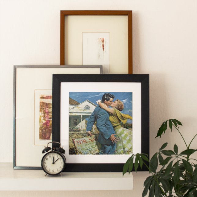 Vintage Liebe und Romantik Neugierige kaufen erste Poster (Von Creator hochgeladen)