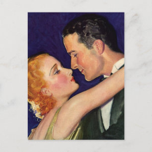 Vintage Liebe und Romantik, Retro Hollywood-Filme Postkarte