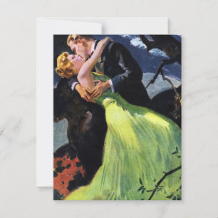 Vintage Liebe und Romantik Save the Date Einladung