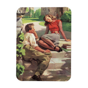 Vintage Liebe und Romantik, Schul-Schwarm Magnet
