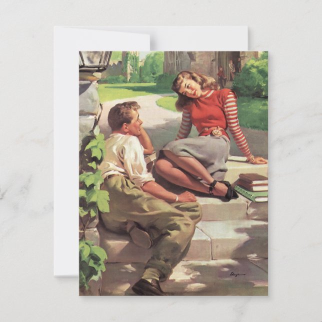 Vintage Liebe und Romantik, Schulliebe (Vorderseite)