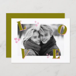 Vintage LIEBE Valentinstag Custom Fotos Postkarte