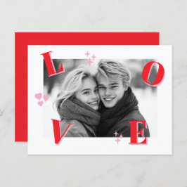 Vintage LIEBE Valentinstag Custom Fotos Postkarte