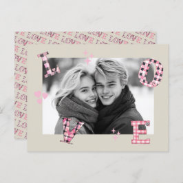 Vintage LIEBE Valentinstag Custom Fotos Postkarte