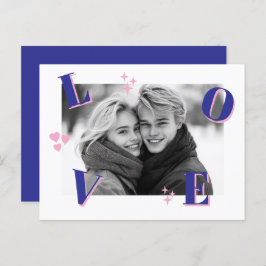 Vintage LIEBE Valentinstag Custom Fotos Postkarte