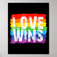 Vintage Liebe Win Rainbow Peace Signer Pride Lesbi