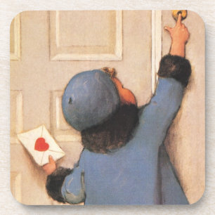 Vintage-Liebesbrief von Jessie Willcox Smith Getränkeuntersetzer