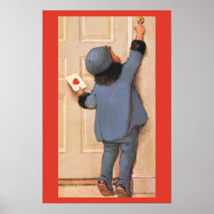 Vintage-Liebesbrief von Jessie Willcox Smith Poster