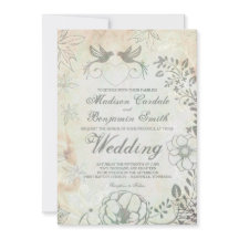 Vintage Liebesgeburten - Einladungen zur Hochzeit