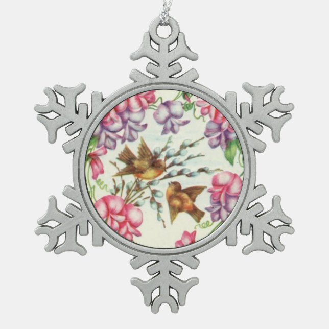 Vintage Liebesgeburten Ornament (Vorderseite)