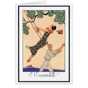 Vintage-Liebesromanze, Escarpolette Swing Barbier