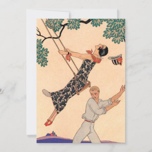 Vintage-Liebesromanze, Escarpolette Swing Barbier