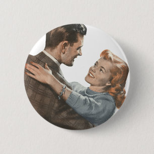 Vintage-Liebesromanze Frischvermählte - Sollen wir Button