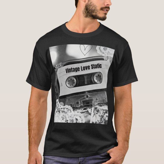 Vintage-Liebesstatik T-Shirt (Vorderseite)