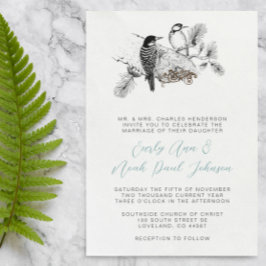 Vintage Liebesvögel - jede Einladung zum Hochzeits