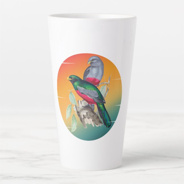 Vintage Liebesvögel  Milchtasse (Vorderseite)