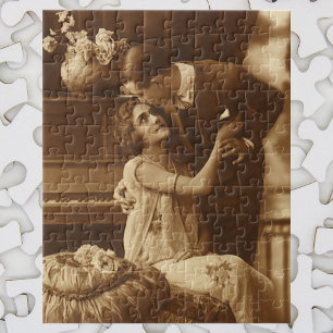 Vintage-Liebhaber, Liebesromantik romantische Musi Puzzle