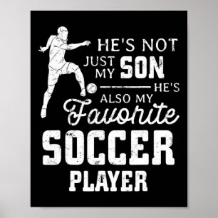 Vintage Lieblingsfußballspieler Sohn Familie passe Poster