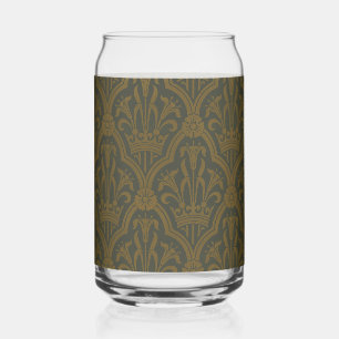 Vintage Liege und Kronen Muster Viktorianisch Art  Dosenglas